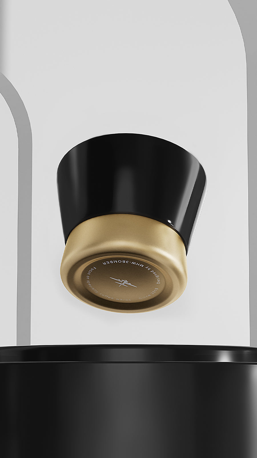 MHW CERA Series Ceramic Cup-240ml Black