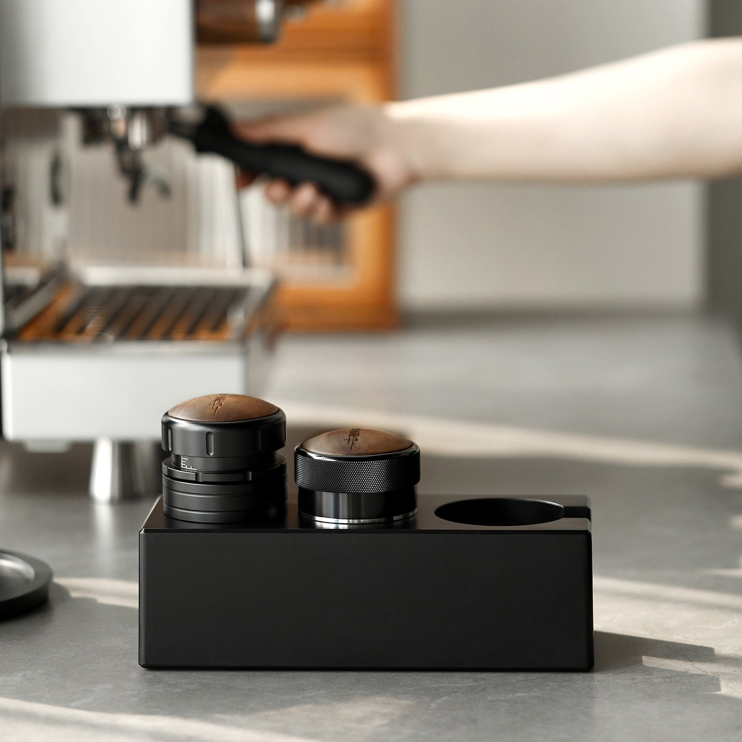 MHW ABS Portafilter Holder Tamper Station
