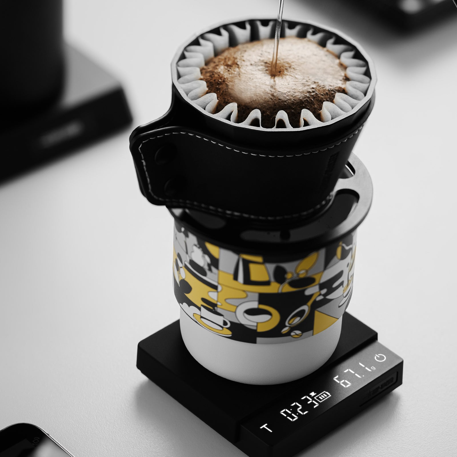 MHW-3BOMBER Cube Coffee Scale 3.0 Mico - Black