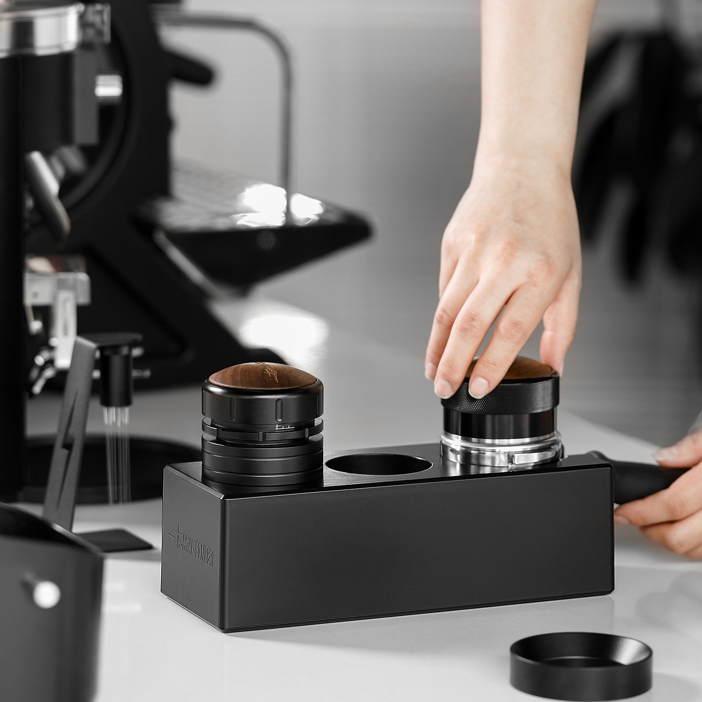 MHW ABS Portafilter Holder Tamper Station