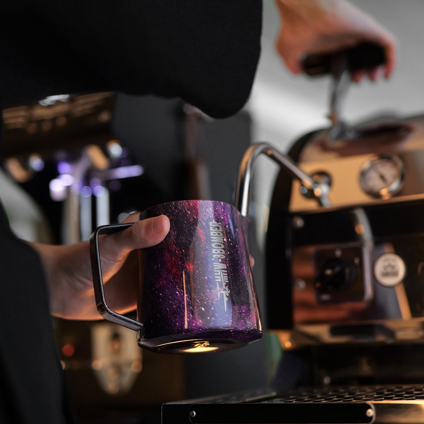 MHW-3BOMBER Latte Art Pitcher 5.0 Purple 500ml