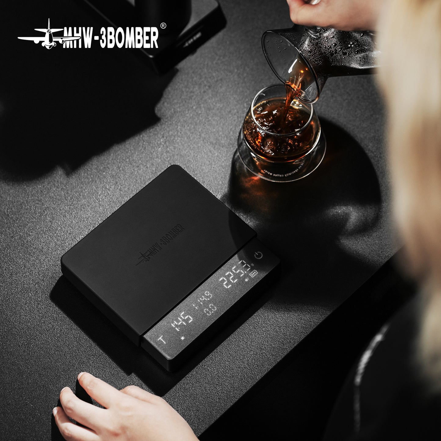 MHW-3BOMBER Cube Coffee Scale 3.0 Pro Max - Black