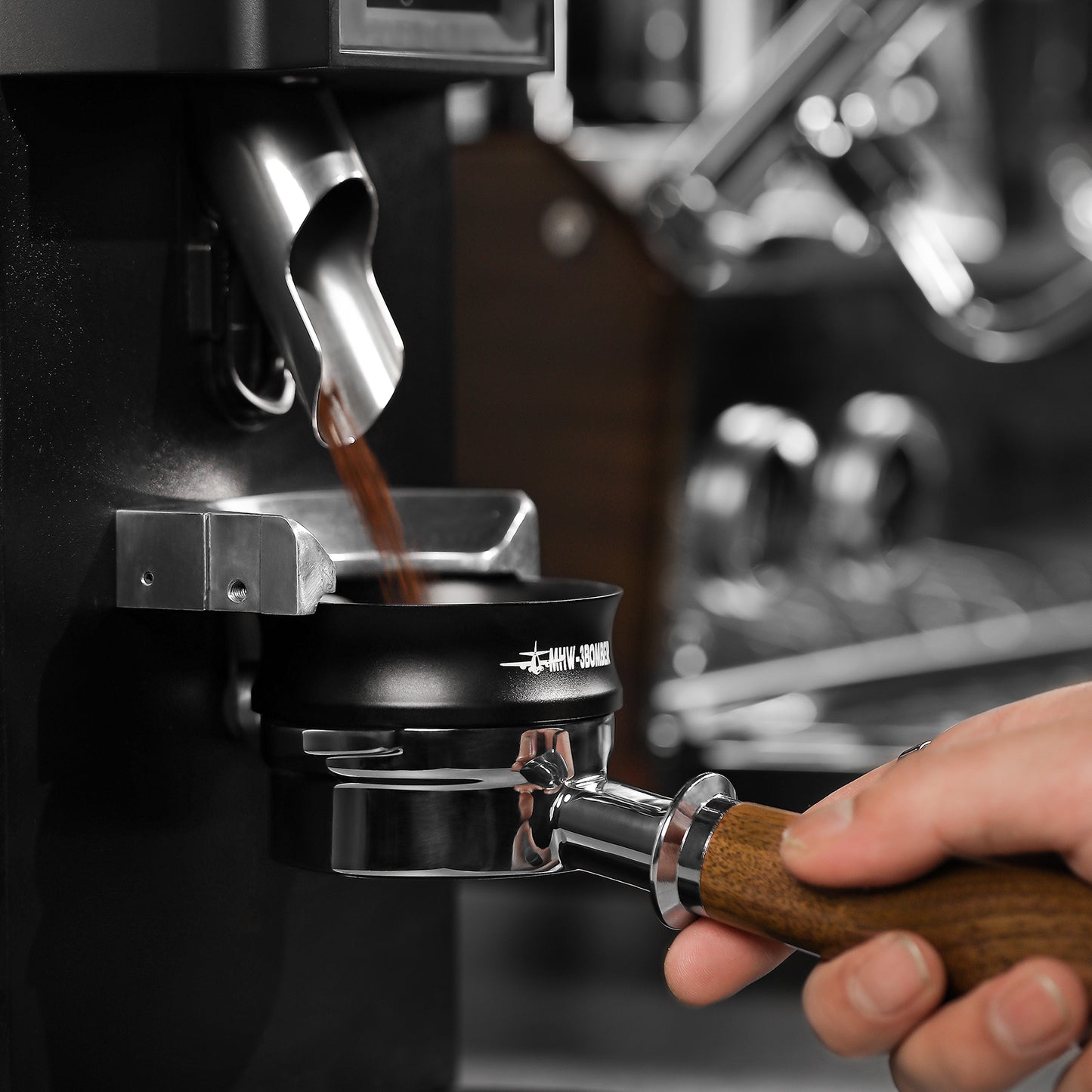 MHW-3BOMBER Espresso Magnetic Coffee Dosing Funnel 58mm