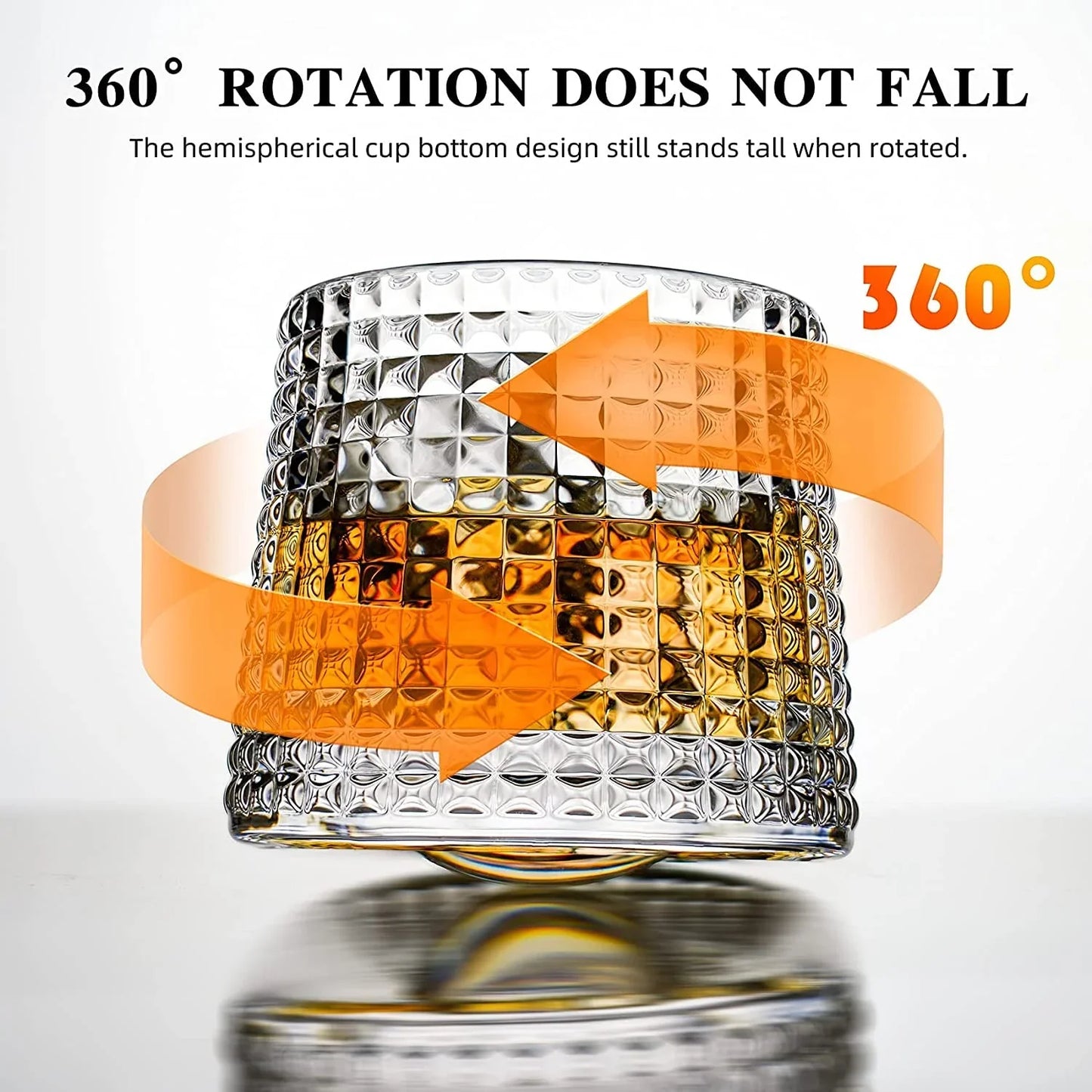 Dancing Crystal Glass Cup - Vertical Stripes