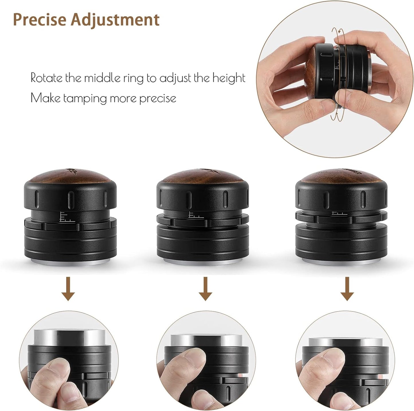 MHW Professional Espresso Hand Tamper 58.35mm