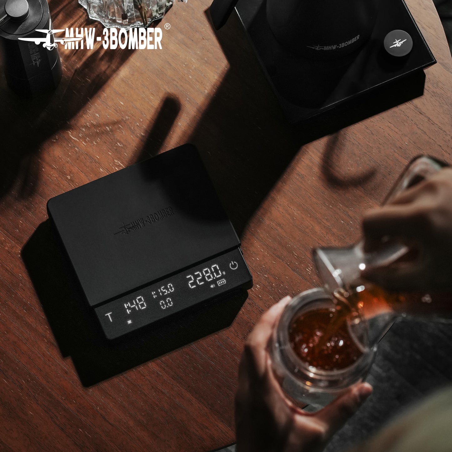 MHW-3BOMBER Cube Coffee Scale 3.0 Pro Max - Black