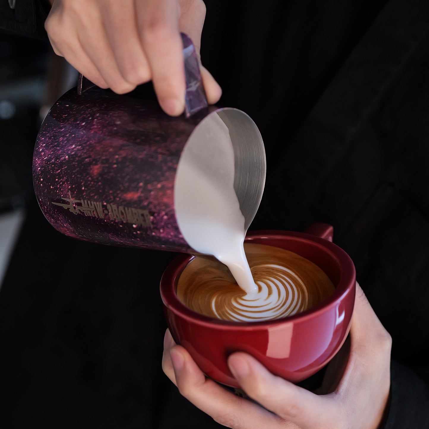 MHW-3BOMBER Latte Art Pitcher 5.0 Purple 500ml