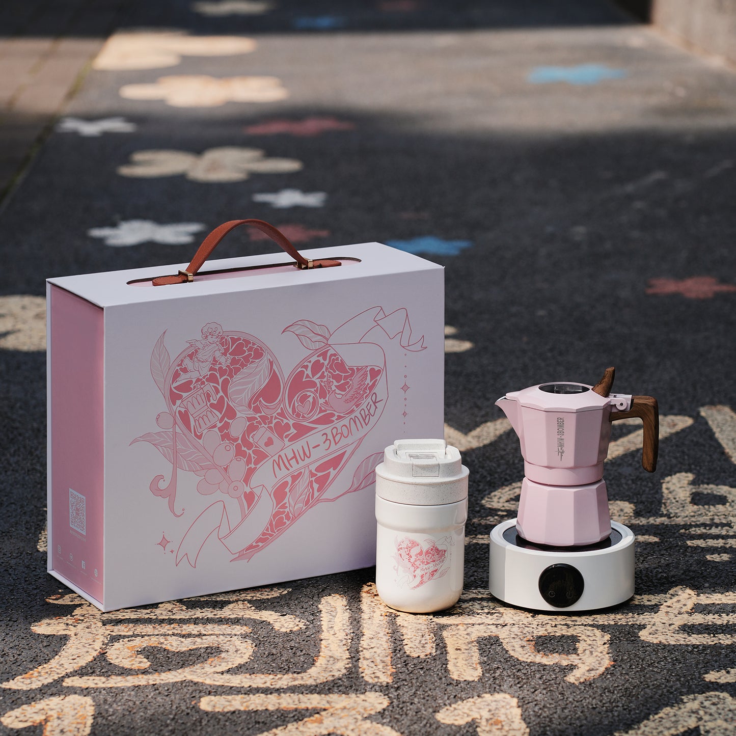 MHW-3BOMBER Flipped Moka Pot Gift Box - Pink