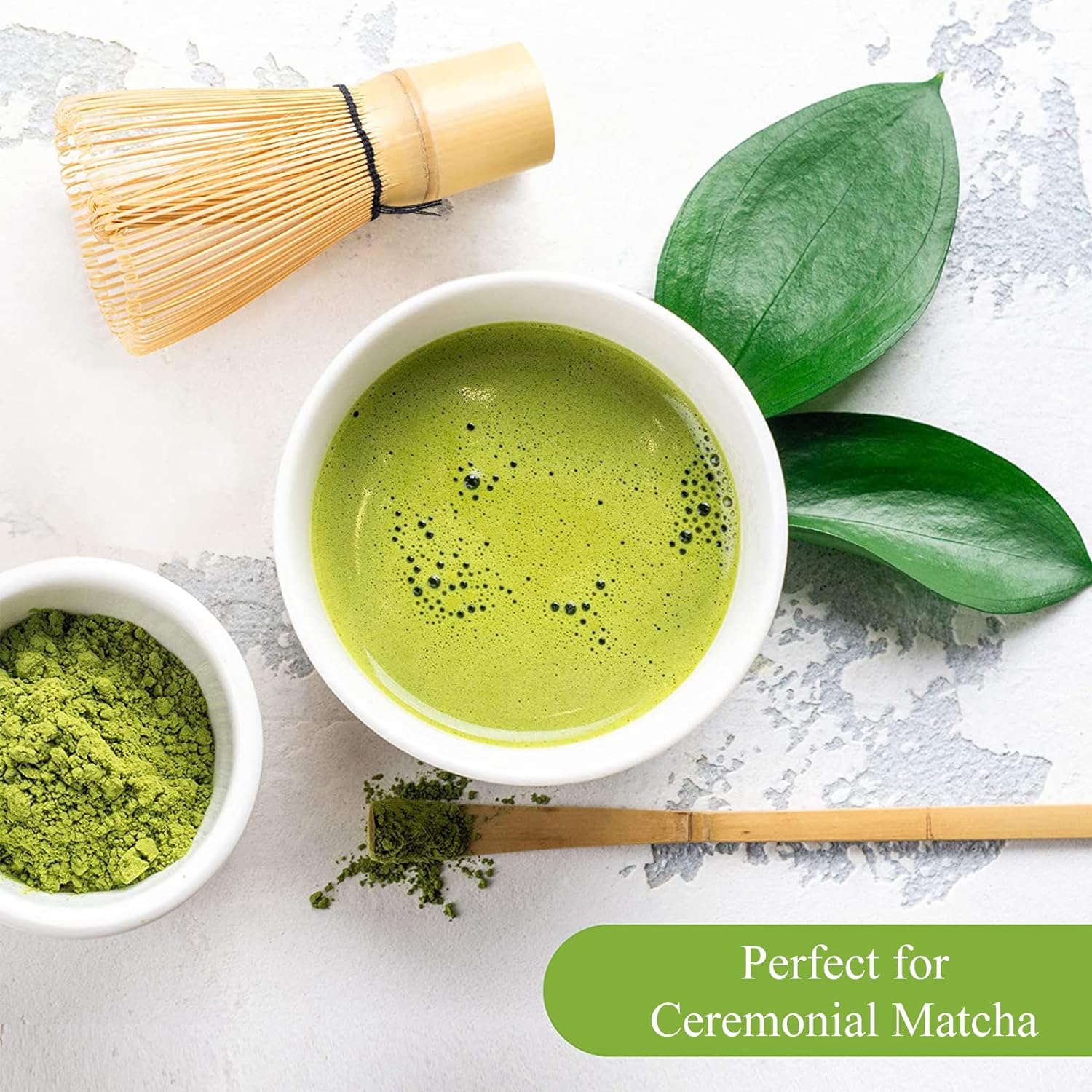 Bamboo Matcha Whisk Set - Black