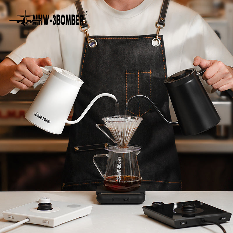 MHW Assassin Electric Coffee Kettle - White