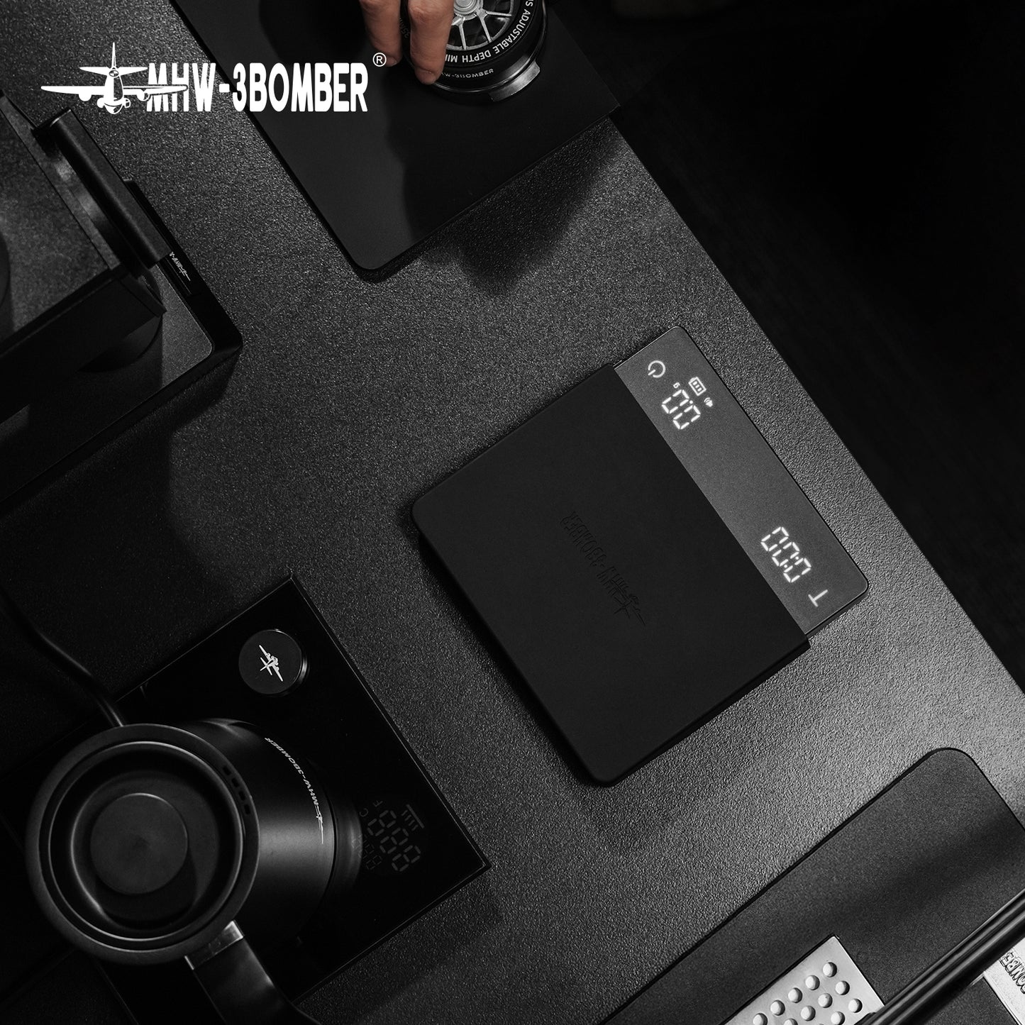 MHW-3BOMBER Cube Coffee Scale 3.0 Pro Max - Black
