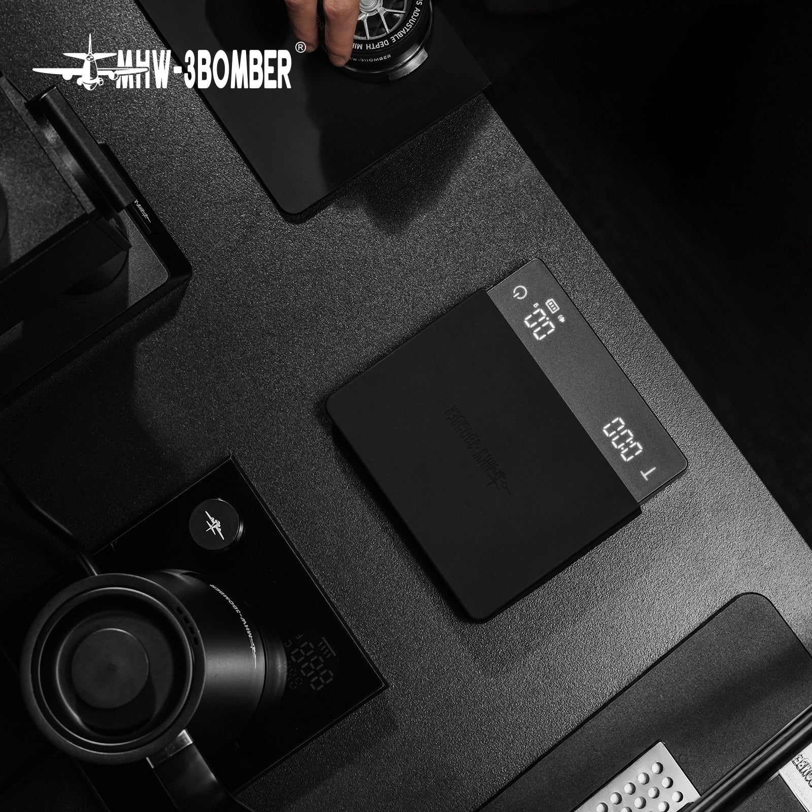 MHW-3BOMBER Cube Coffee Scale 3.0 Pro Max - Black
