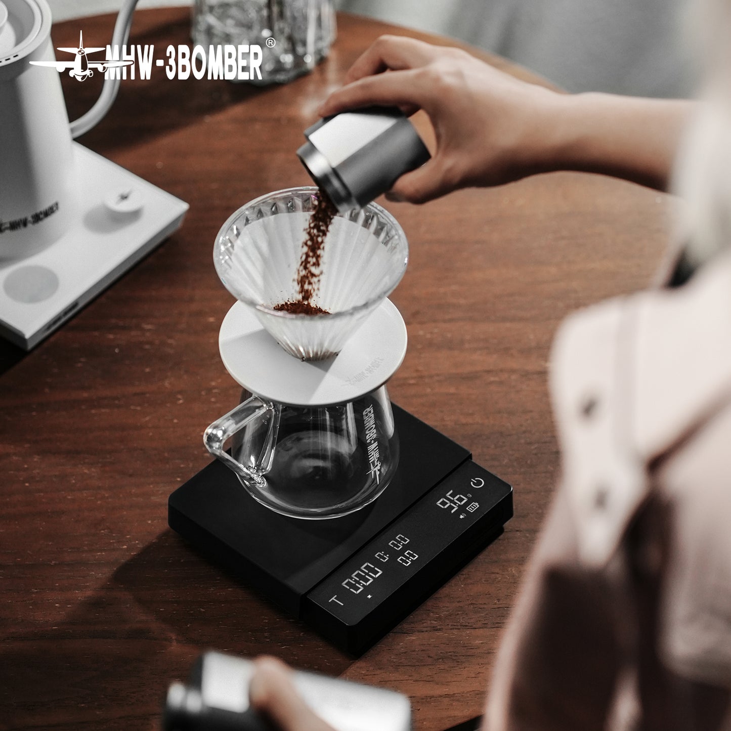 MHW-3BOMBER Cube Coffee Scale 3.0 Pro Max - Black
