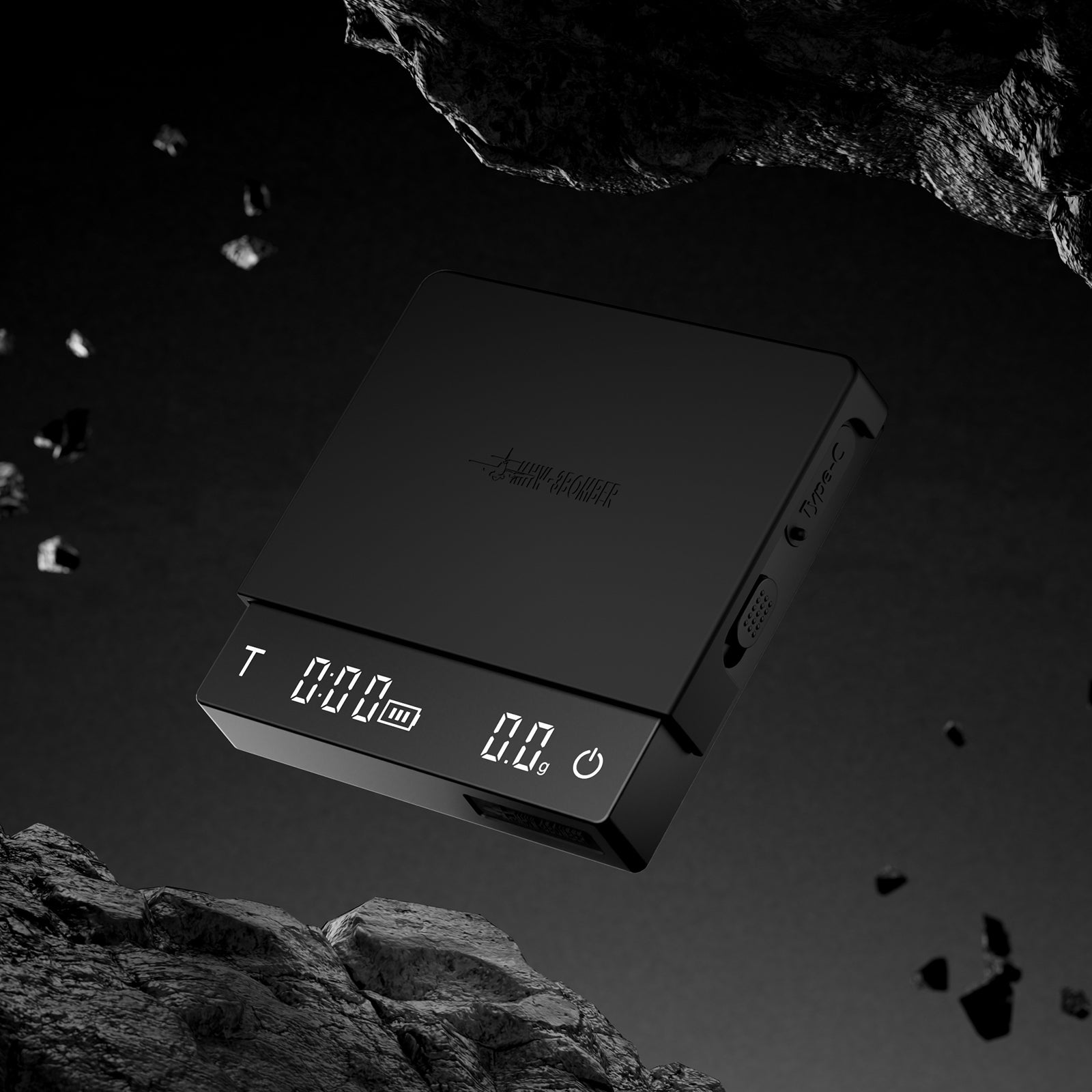 MHW-3BOMBER Cube Coffee Scale 3.0 Mico - Black