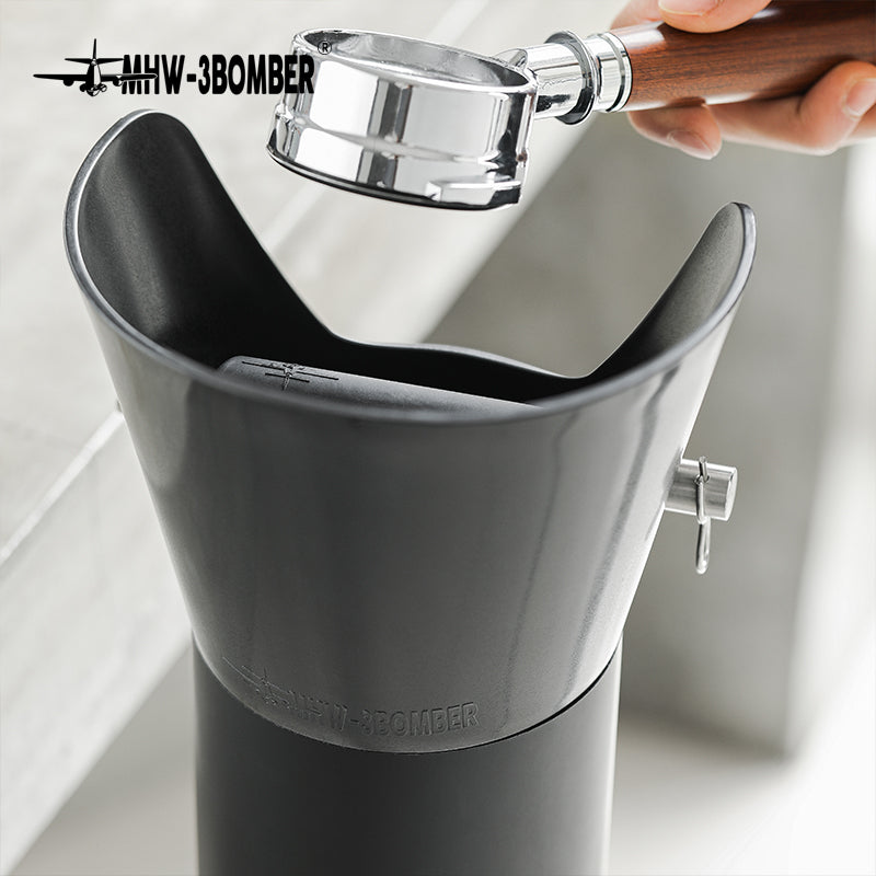 MHW-3BOMBER Coffee Knock Box 6.8L Black