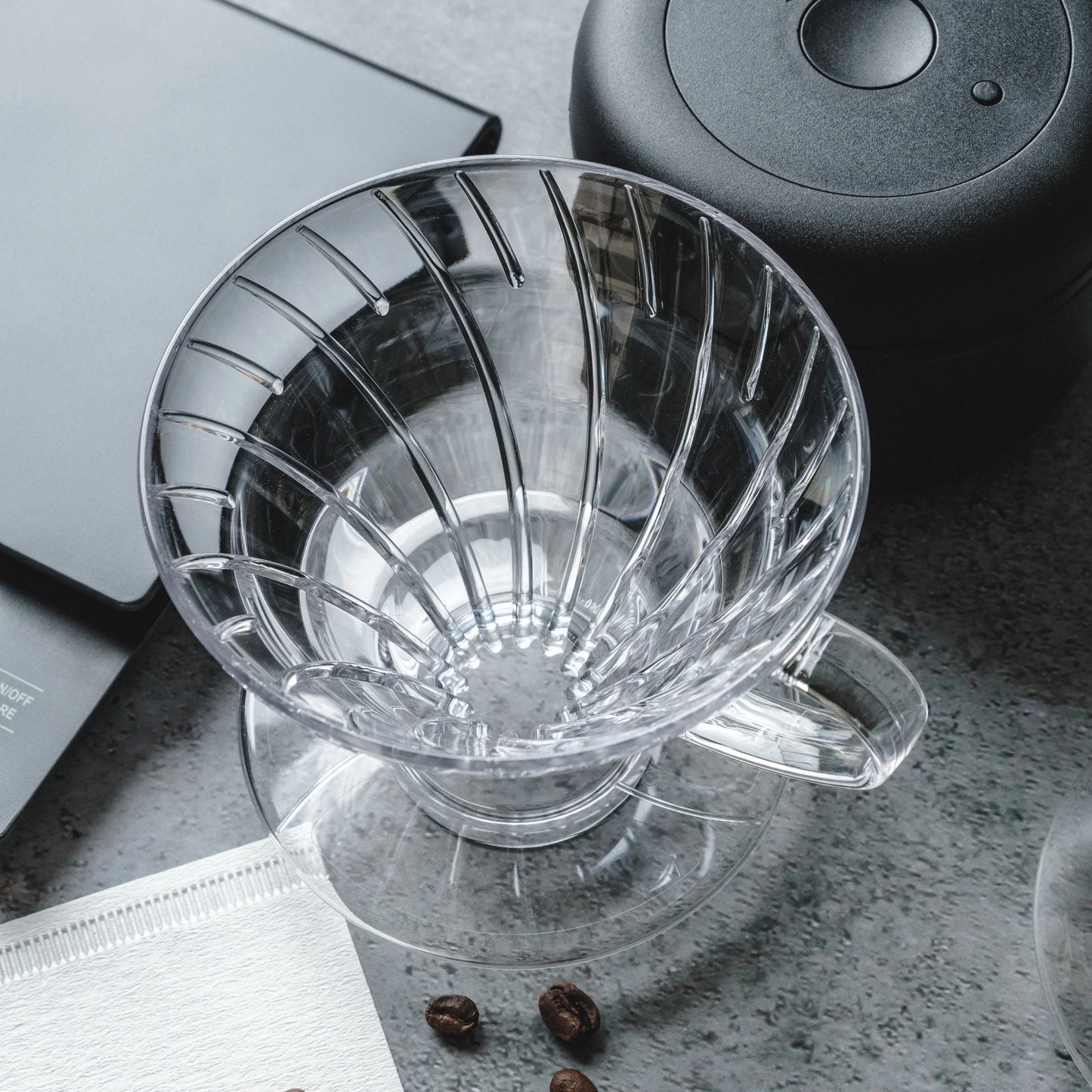 Hario V60 Plastic Coffee Dripper 02 - Transparent