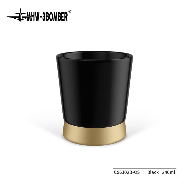 MHW CERA Series Ceramic Cup-240ml Black