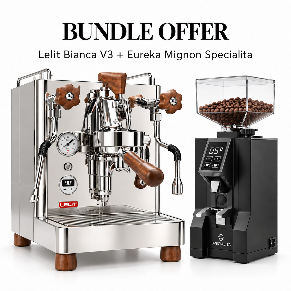 Lelit Bianca And Eureka Specialita Bundle