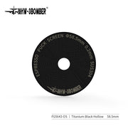 MHW-3BOMBER Espresso Puck Screen With Round Hole - Black