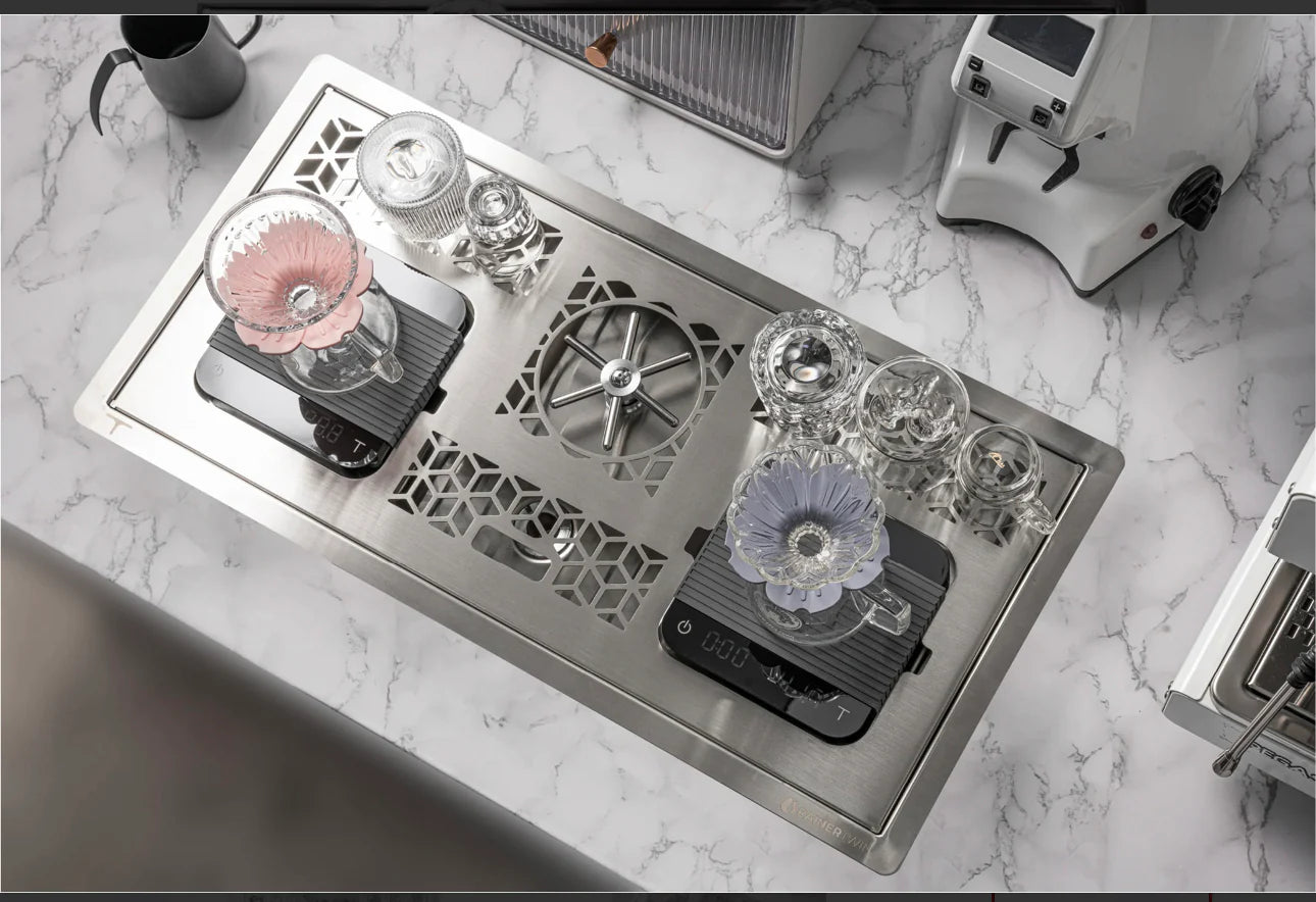 Pitcher Rinser Twin Drip Station – Raw Plus Coffee