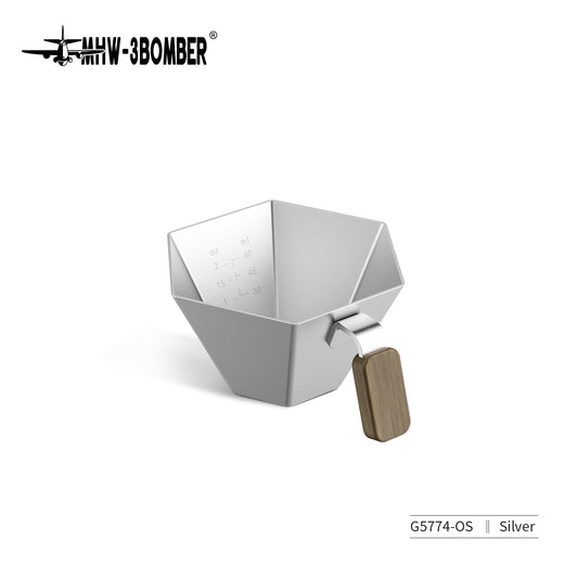 MHW-3BOMBER Prism Measuring Cup - Silver