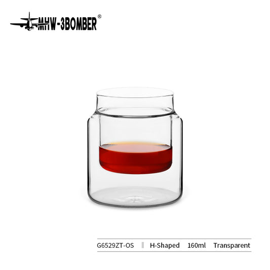 MHW-3BOMBER DW Glass-H-Shaped 130ml