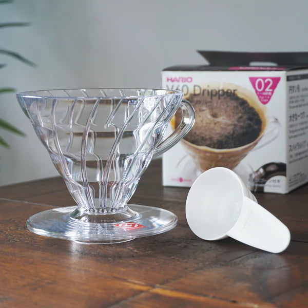 Hario V60 Plastic Coffee Dripper 02 - Transparent