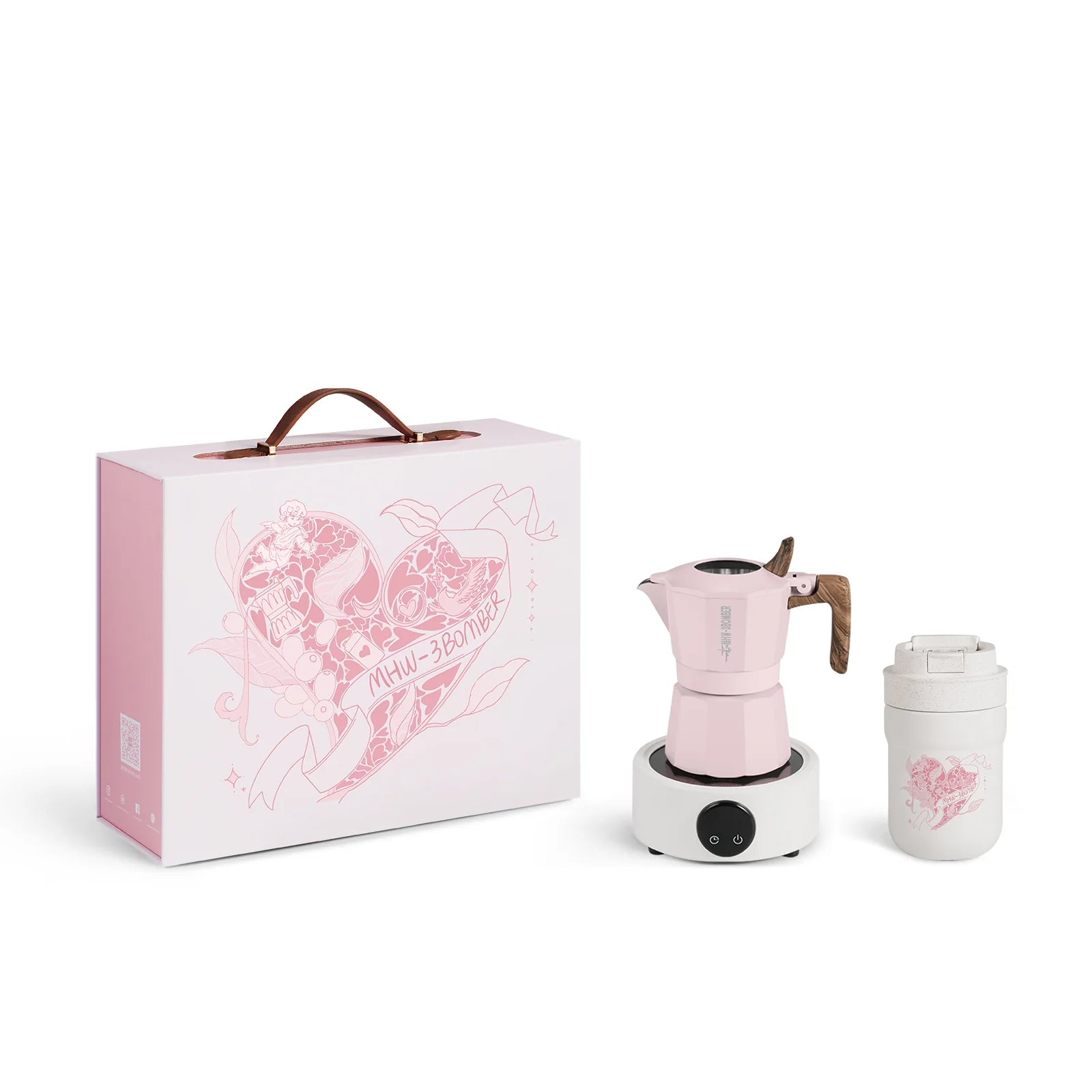 MHW-3BOMBER Flipped Moka Pot Gift Box - Pink