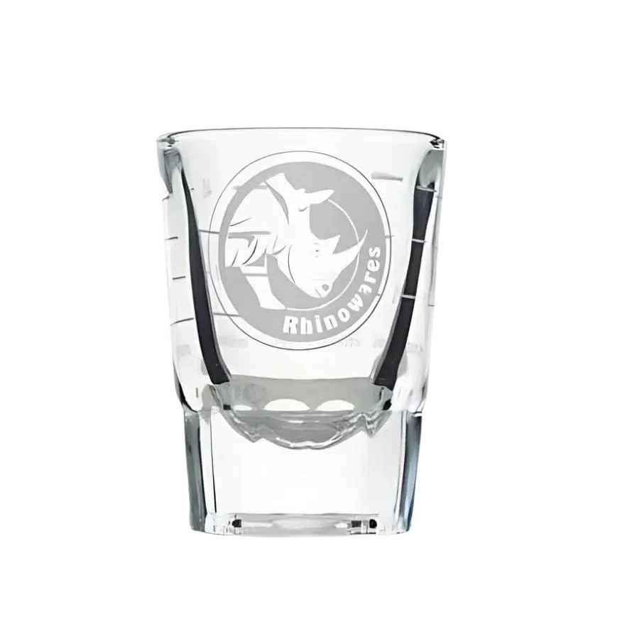 Rhino Round Espresso Shot Glass Lined (2oz/60ml)
