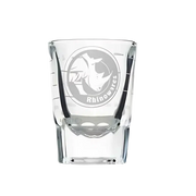 Rhino Round Espresso Shot Glass Lined (2oz/60ml)