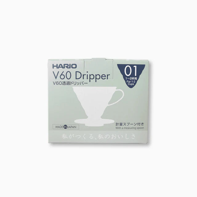 Hario V60 Plastic Coffee Dripper 01 - White