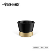 MHW CERA Series Ceramic Cup-80ml Black