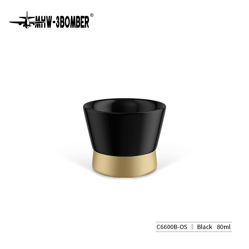 MHW CERA Series Ceramic Cup-80ml Black