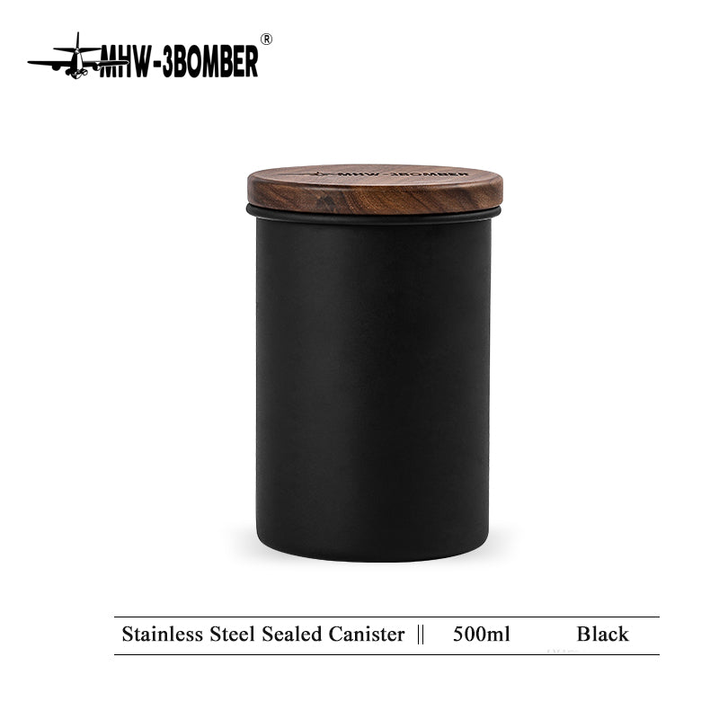 MHW Stainless Steel Sealed Canister - Black