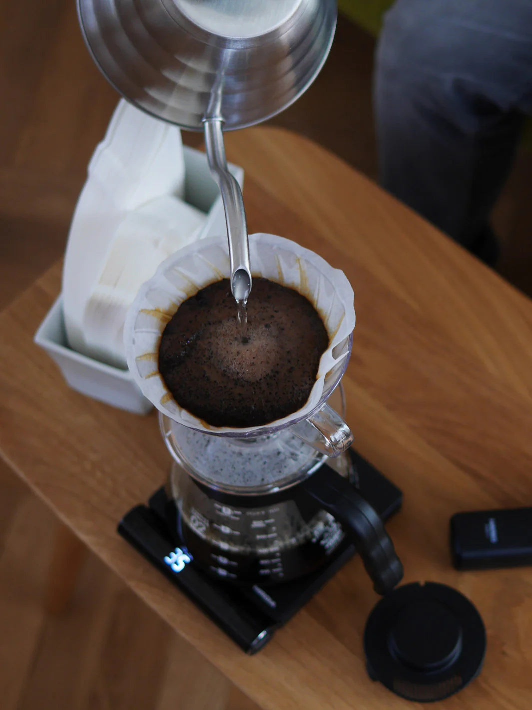 Hario V60 Drip-Assist koffiezetapparaat - Transparant Hario V60 Drip-Assist koffiezetapparaat - Transparant