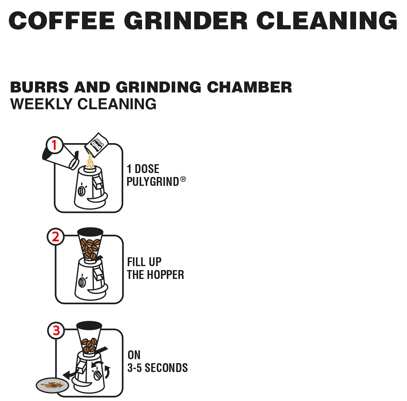 Puly Caff coffee grinder burr cleaner 405g