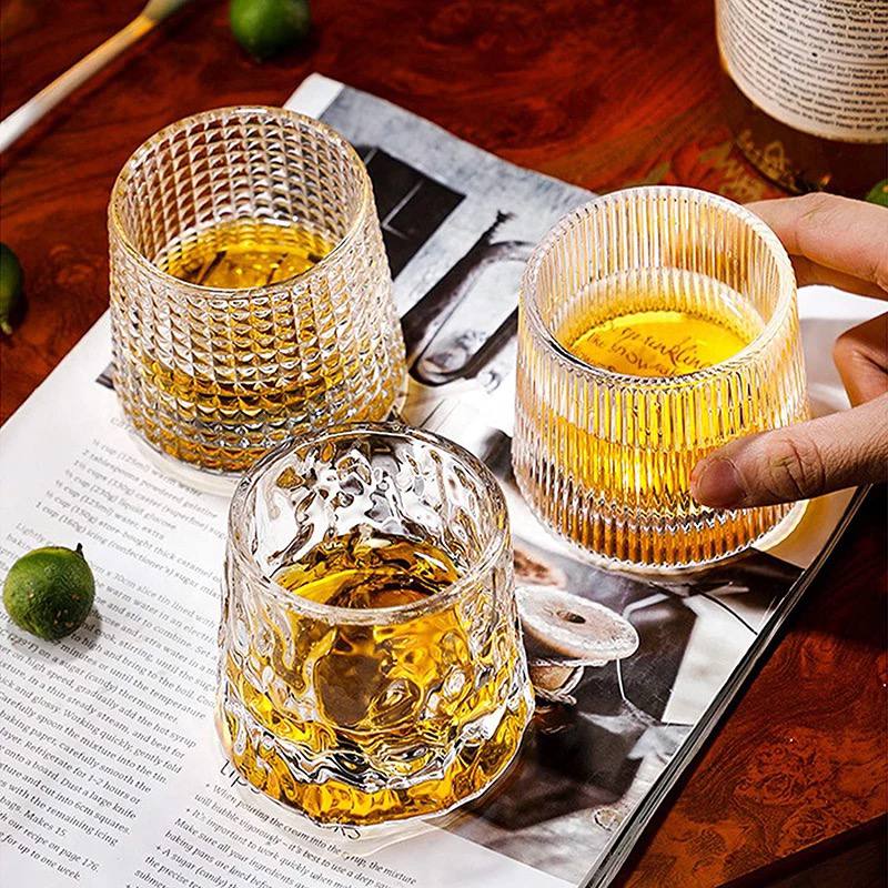 Dancing Crystal Glass Cup - Checkered