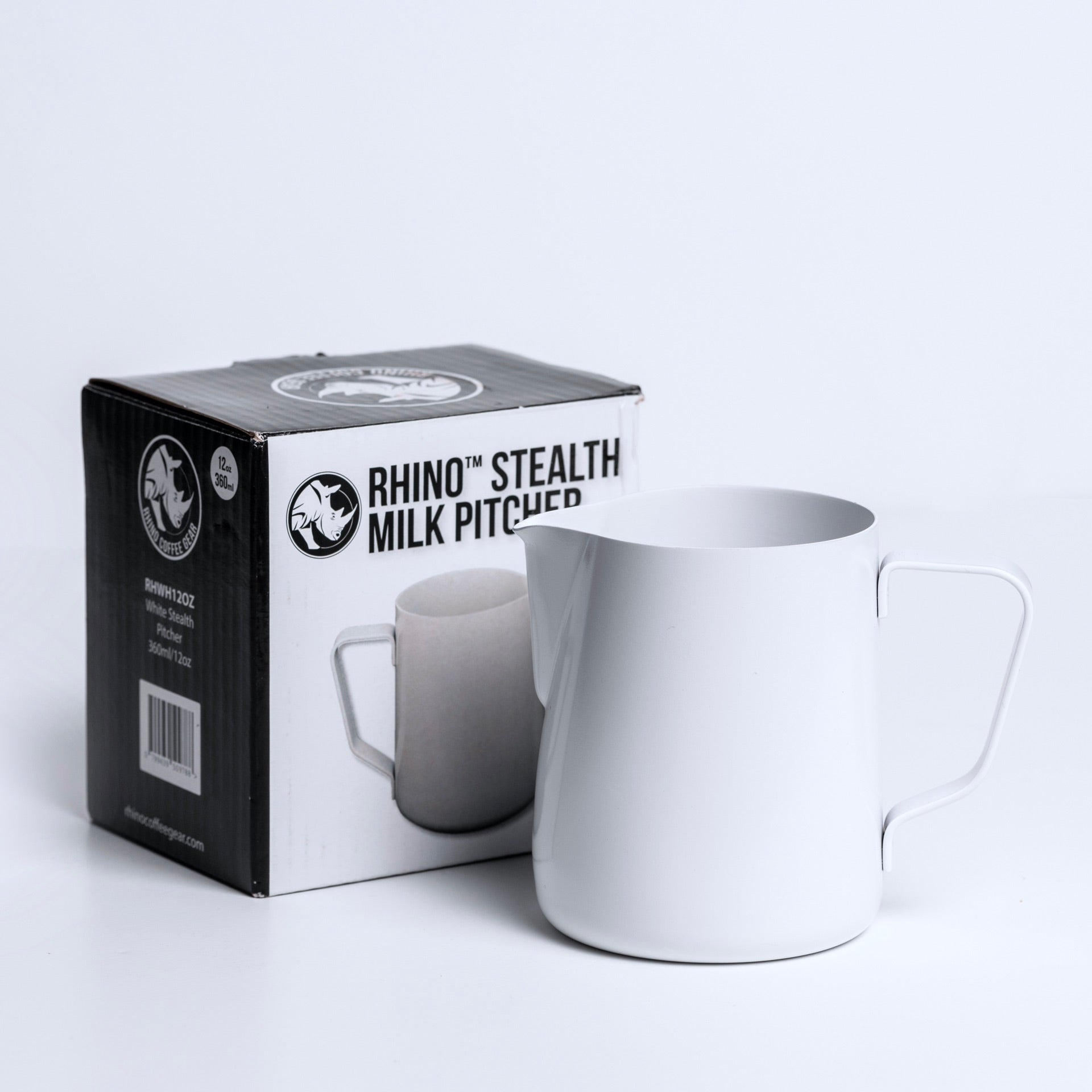 Rhino Stealth Milk Pitcher White - 600ml/20oz