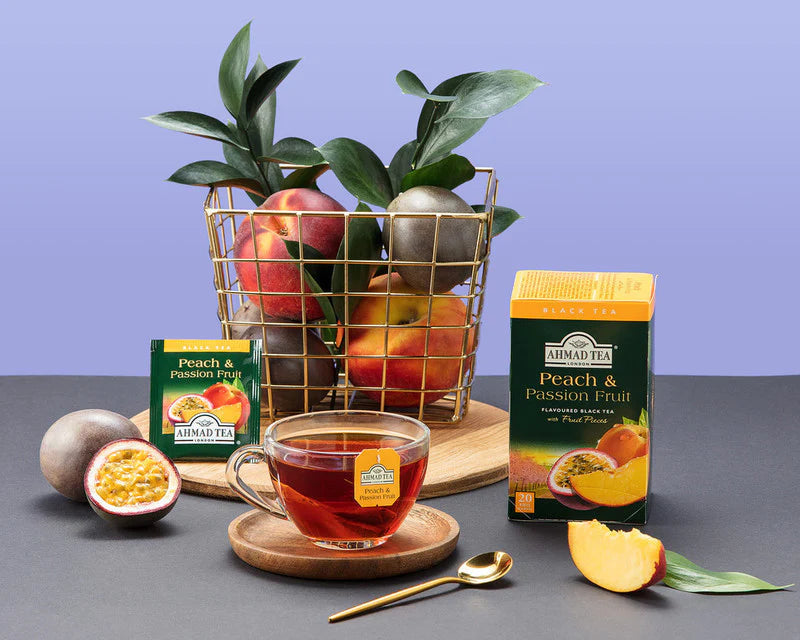 Ahmed Tea Peach & Passion Fruit Fruit Black Tea - 20 Foil