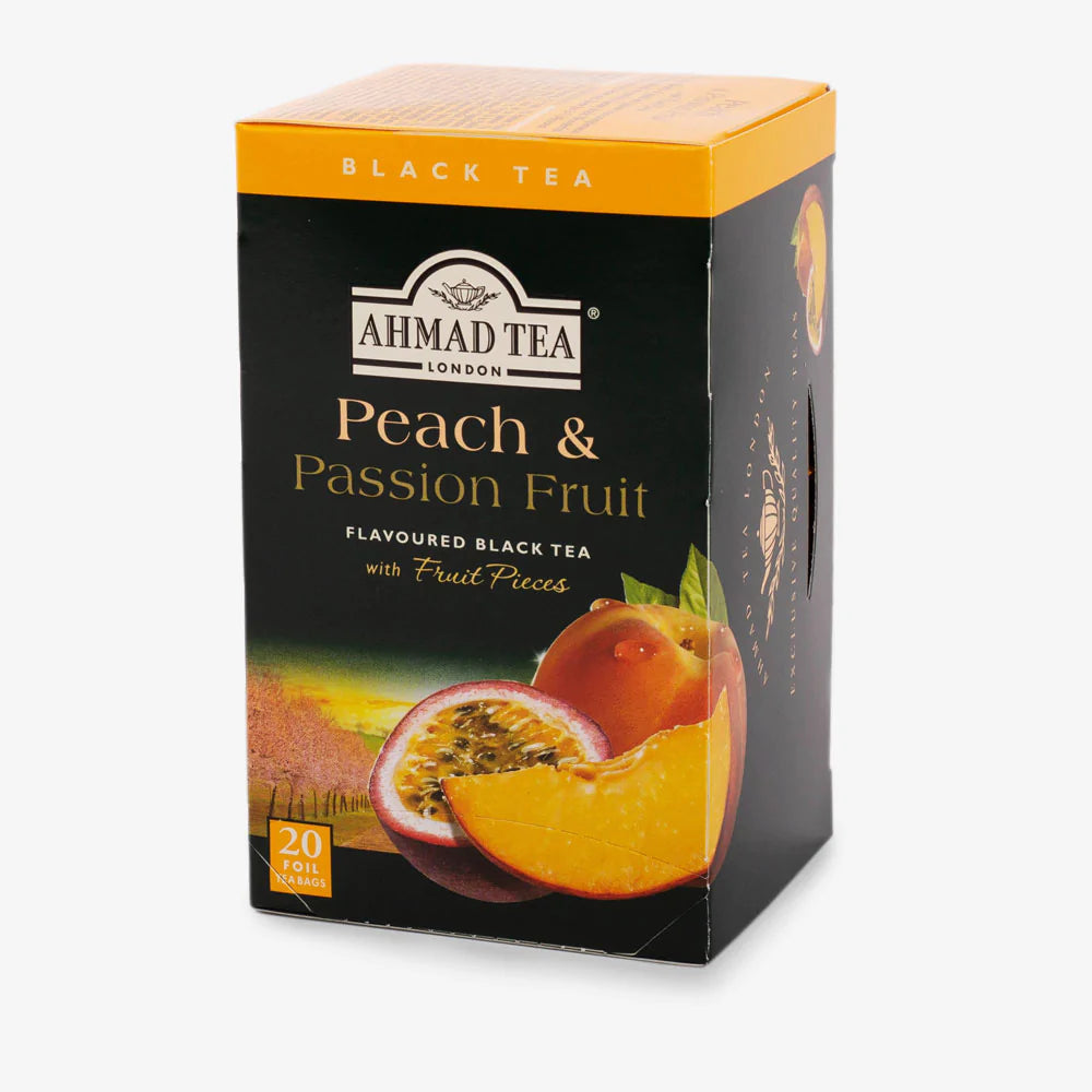 Ahmed Tea Peach & Passion Fruit Fruit Black Tea - 20 Foil