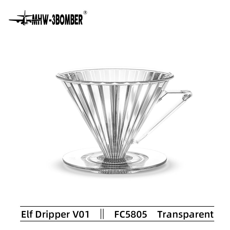 Moon Dripper MHW V60 Elf Dripper 01 - Transparent – Raw Plus Coffee