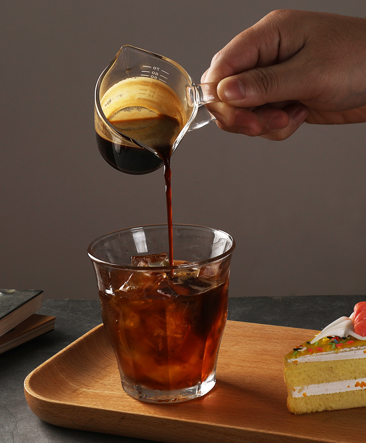 Double Spout Espresso Measure Glass