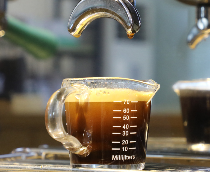 Double Spout Espresso Measure Glass