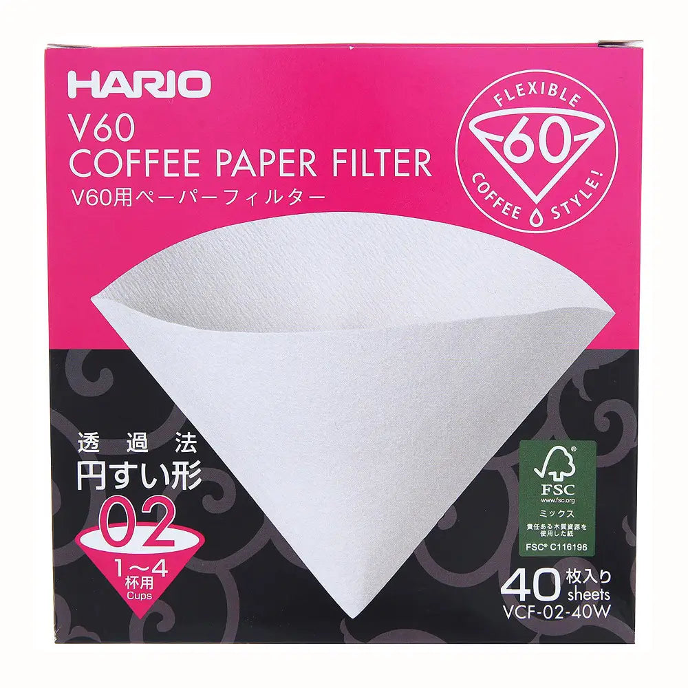 Hario 02 Filters - 40 Pcs