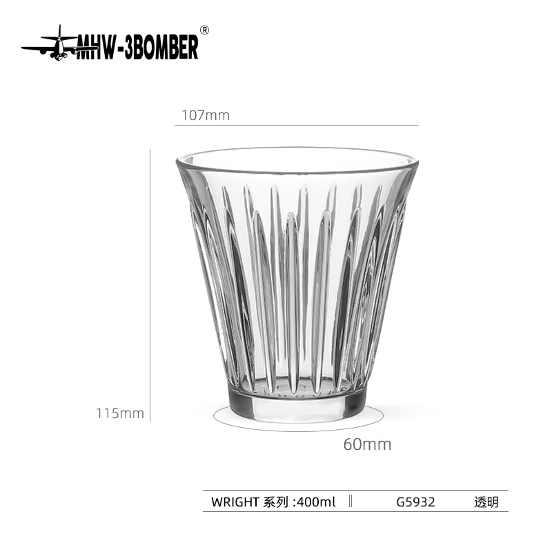 MHW G Wright Glass Cup Transparent