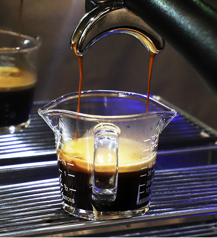 Double Spout Espresso Measure Glass