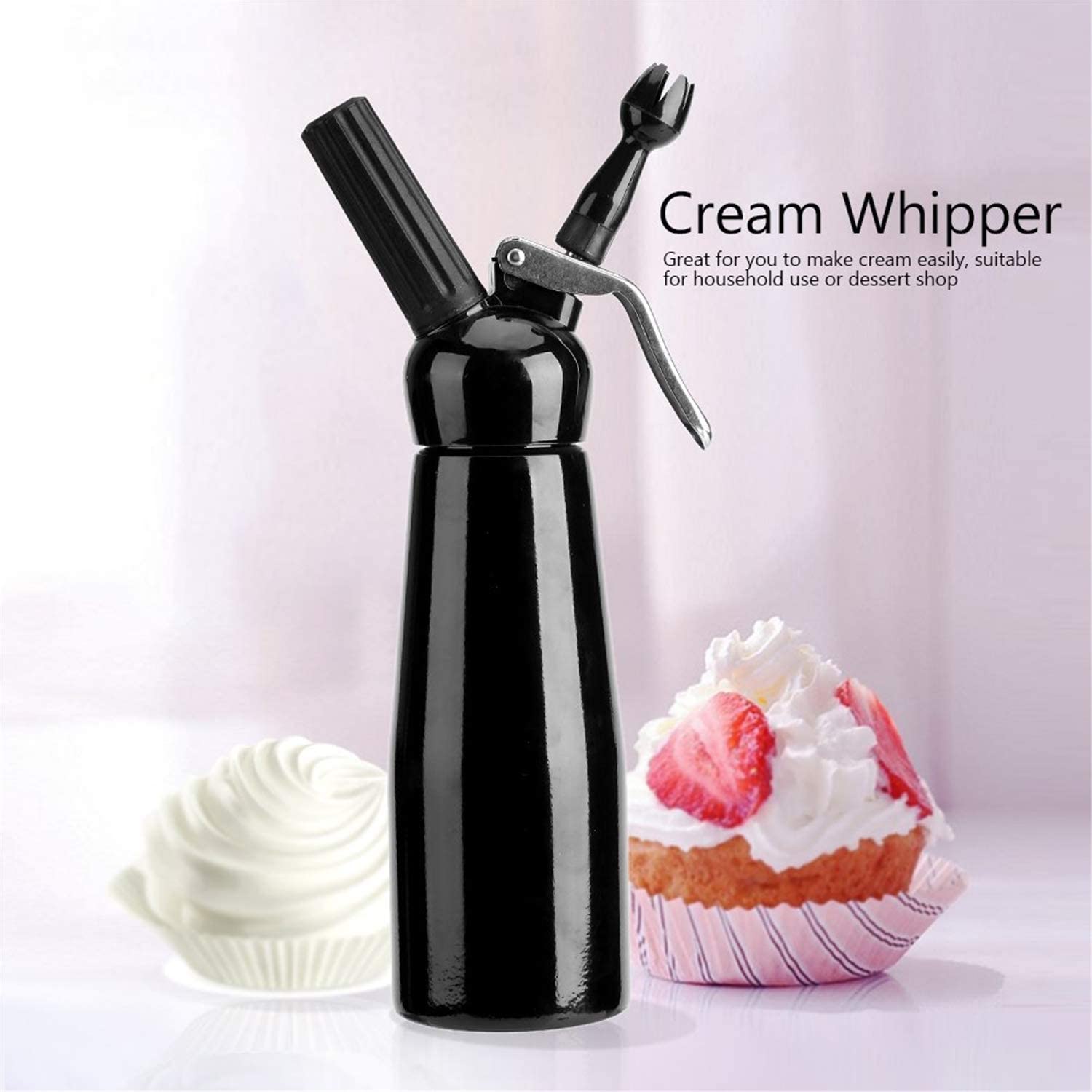 Whipped Cream Dispenser 500ml - Black