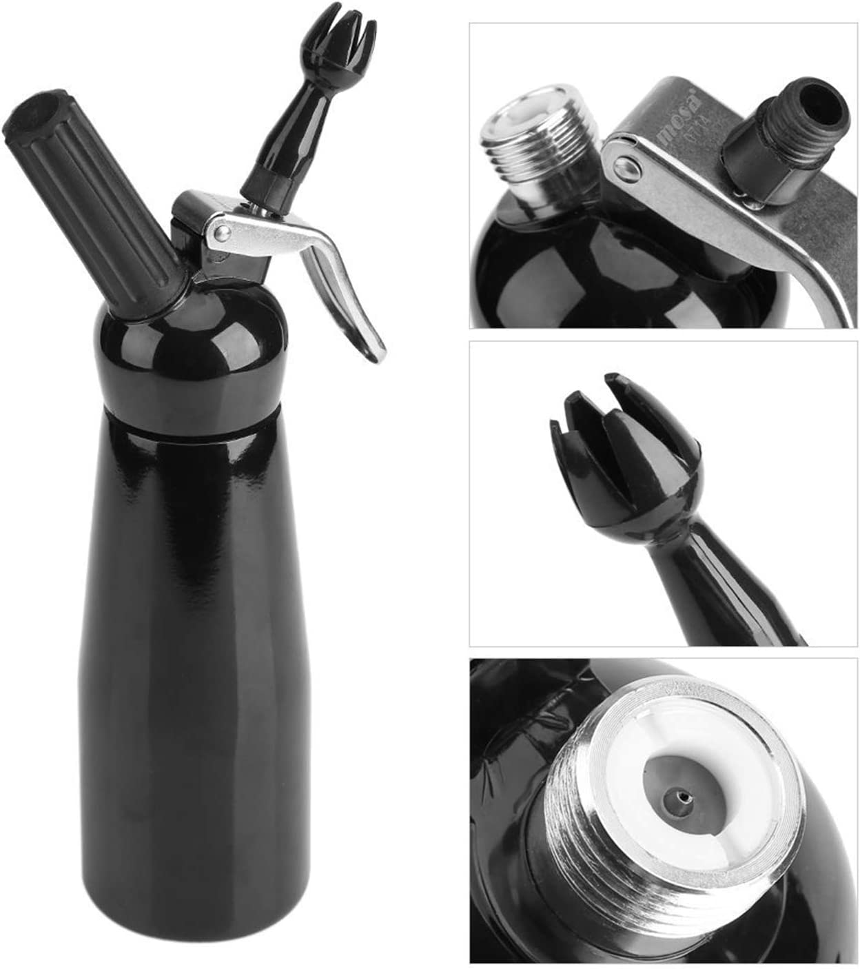 Whipped Cream Dispenser 500ml - Black