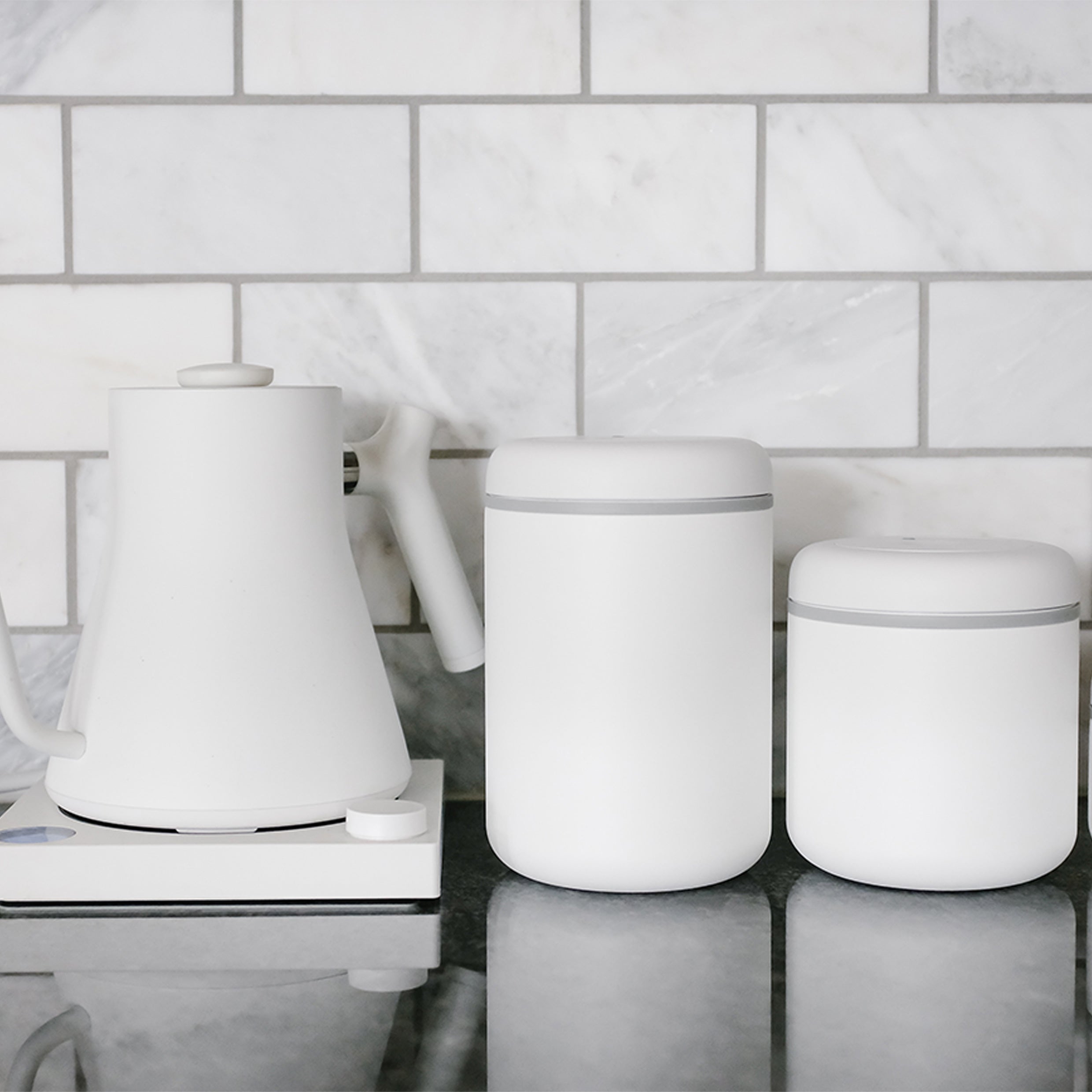 Fellow Atmos Vacuum Canister 700ml - White