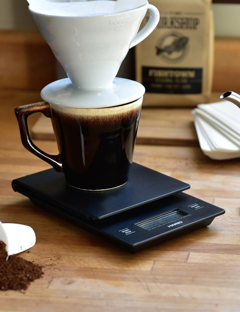 Hario V60 Drip Coffee Scale Black Raw Plus Coffee hario-v60-drip-coffee-scale-black-raw-plus-coffee